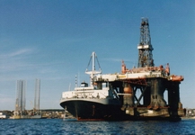 Bow Drill II Loadout and Gorilla I in Halifax Harbour